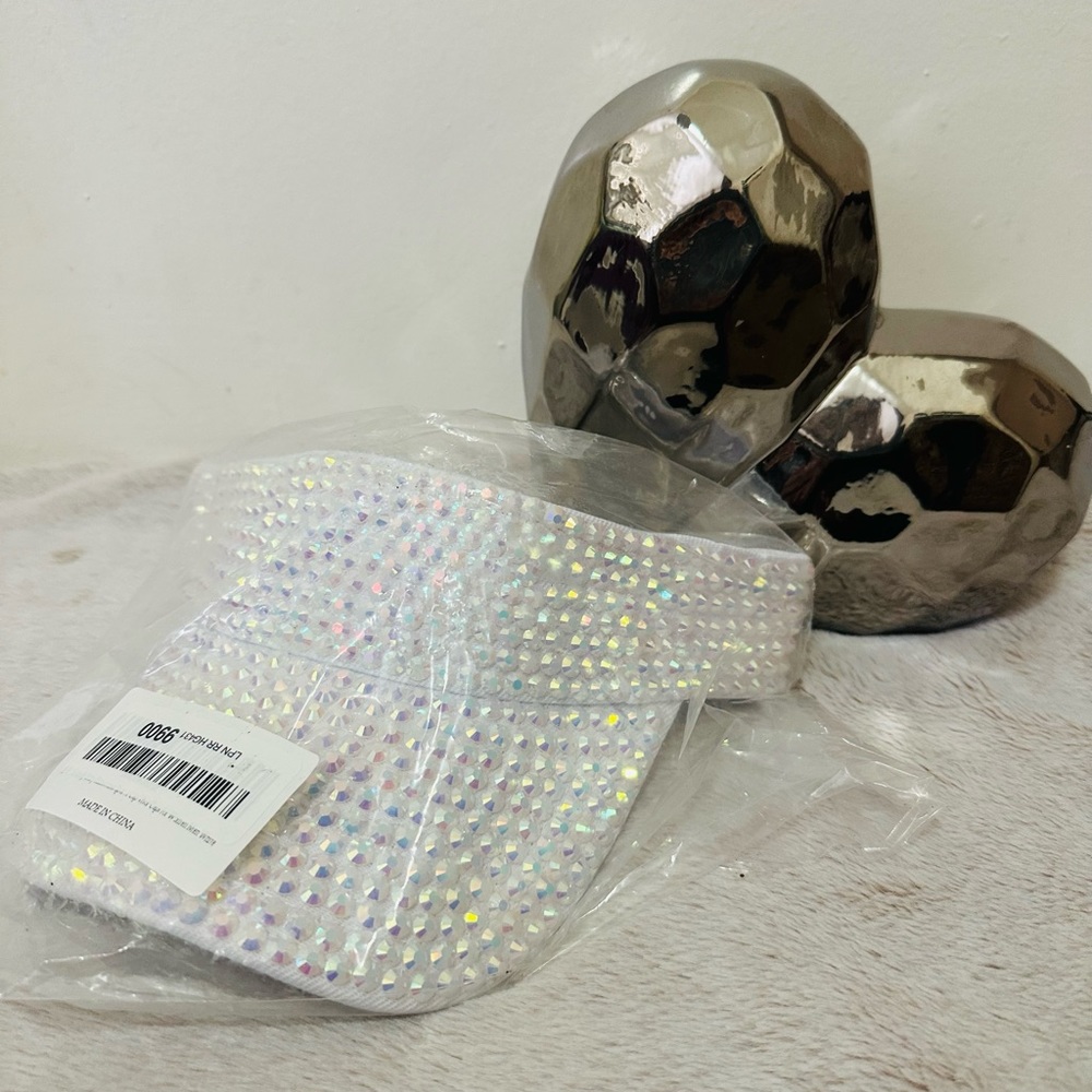 Rhinestone visor